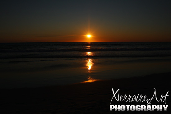 Sunset over the Indian Ocean