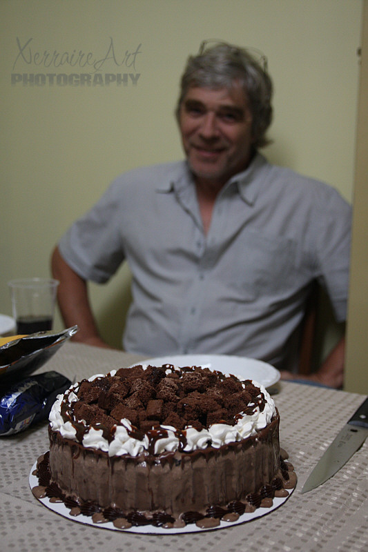 Birthday cake time. A very decadent selection from the Baskins and Robbins here.