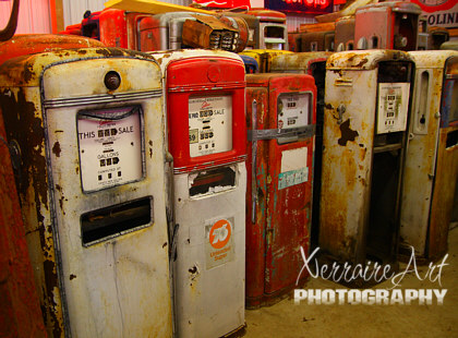 Old and Unrestored Gas Pumps