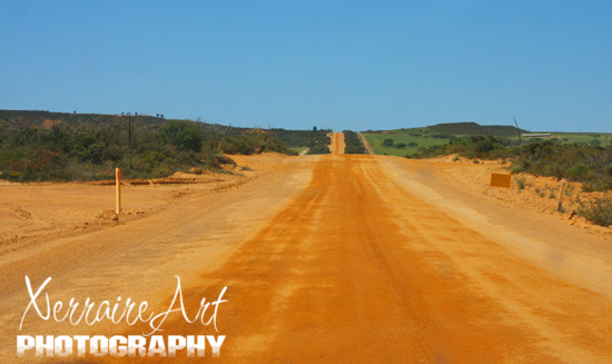 Red gravel roads, miles and miles of them.