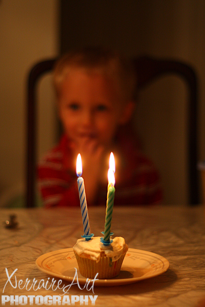 Silas and three candles