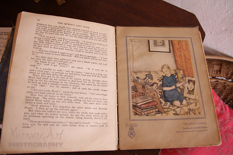 ...Books to read. One on this table was the BBC Handbook from 1929 and this one The Queen's Gift Book.