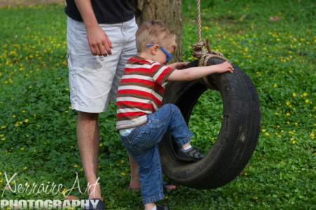 Silas climbs on...