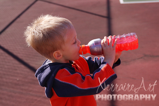 First, it's very important to hydrate, which later proved interesting.
