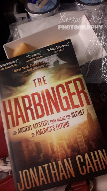 The movies in the plane weren't working correctly, that's OK, my sister and her husband gave me this book to read.