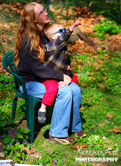 Miranda and Silas watch the action