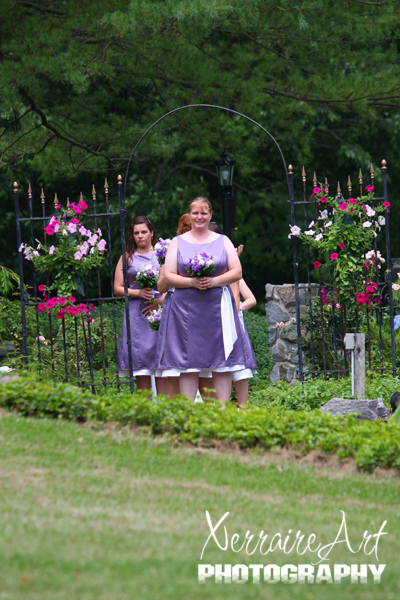 Bridesmaids waiting