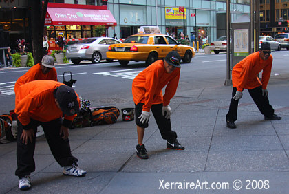 Street acts on Broadway New York City