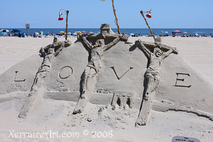 Sand artist ocean city Maryland