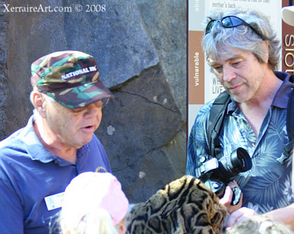 Two docents, one from Washington Zoo, one from Perth