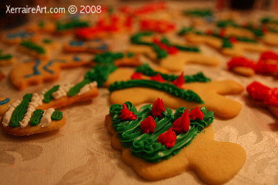 Decorated sugar cookies