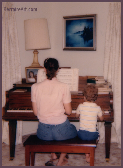 Enric and I at the Piano