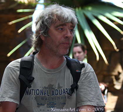 John in the aquarium