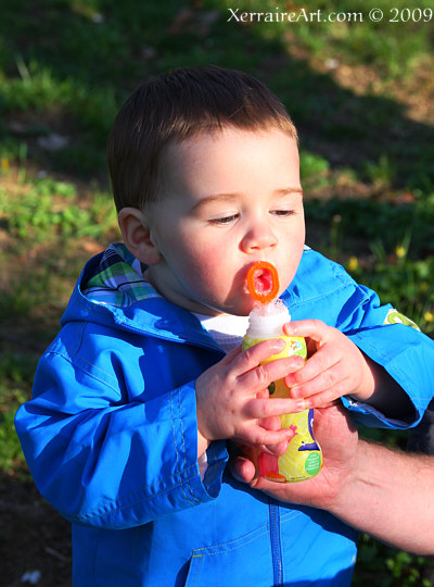 Conner with Bubbles