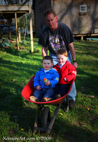 wheelbarrow ride