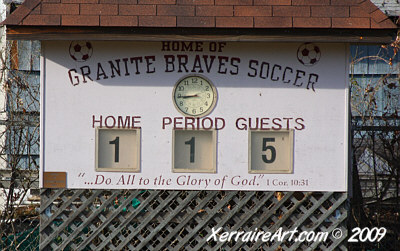 soccer scoreboard