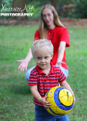 Silas running with the ball