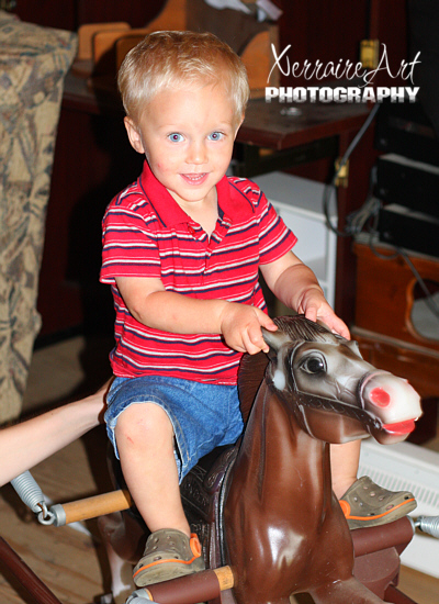 Silas on the horse
