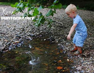 throwing rocks