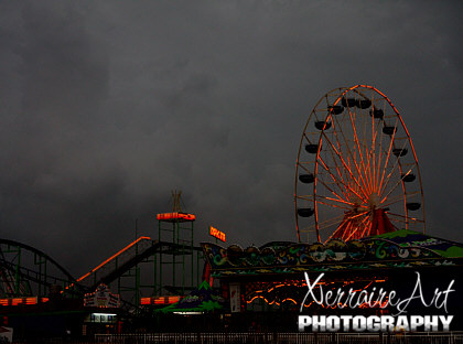 AMusment rides on the pier at OC